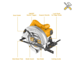 اره دیسکی 1400 وات اینکو مدل CS18538 - تصویر 2