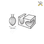 تیغه فرز مینیاتوری 2 عددی دریمل مدل 26150144JA - تصویر 2
