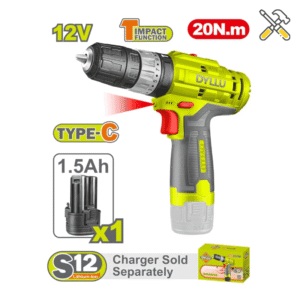 خرید دریل پیچ گوشتی شارژی چکشی 12 ولت دایلو مدل DTCDS540