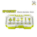 خرید ست 6 عددی تیغ اور فرز نجاری شفت 6 میلی متر دایلو مدل DTRKSR0106