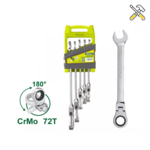 ست آچار یکسر جغجغه 5 عددی تاشو دایلو مدل DTSP5205