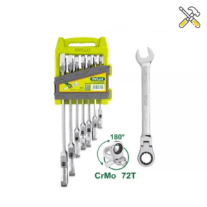 خرید ست آچار یکسر جغجغه 7 عددی تاشو دایلو مدل DTSP5207