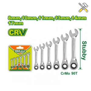 خرید ست آچار یکسر جغجغه کوتاه 6 عددی دایلو مدل DTSP6406