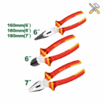 مجموعه 3 عددی انبردست عایق‌دار دایلو مدل DTPS0633 - تصویر 2