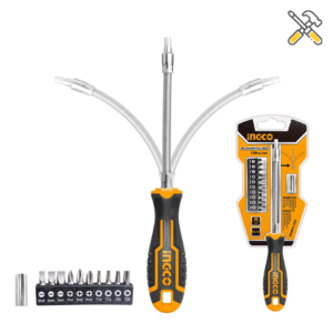 خرید پیچ گوشتی بیت 12 عددی فنری اینکو مدل AKSDFL1208